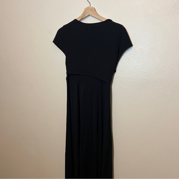 Sutton Studio Black dress with shawl / wrap - Picture 4 of 4